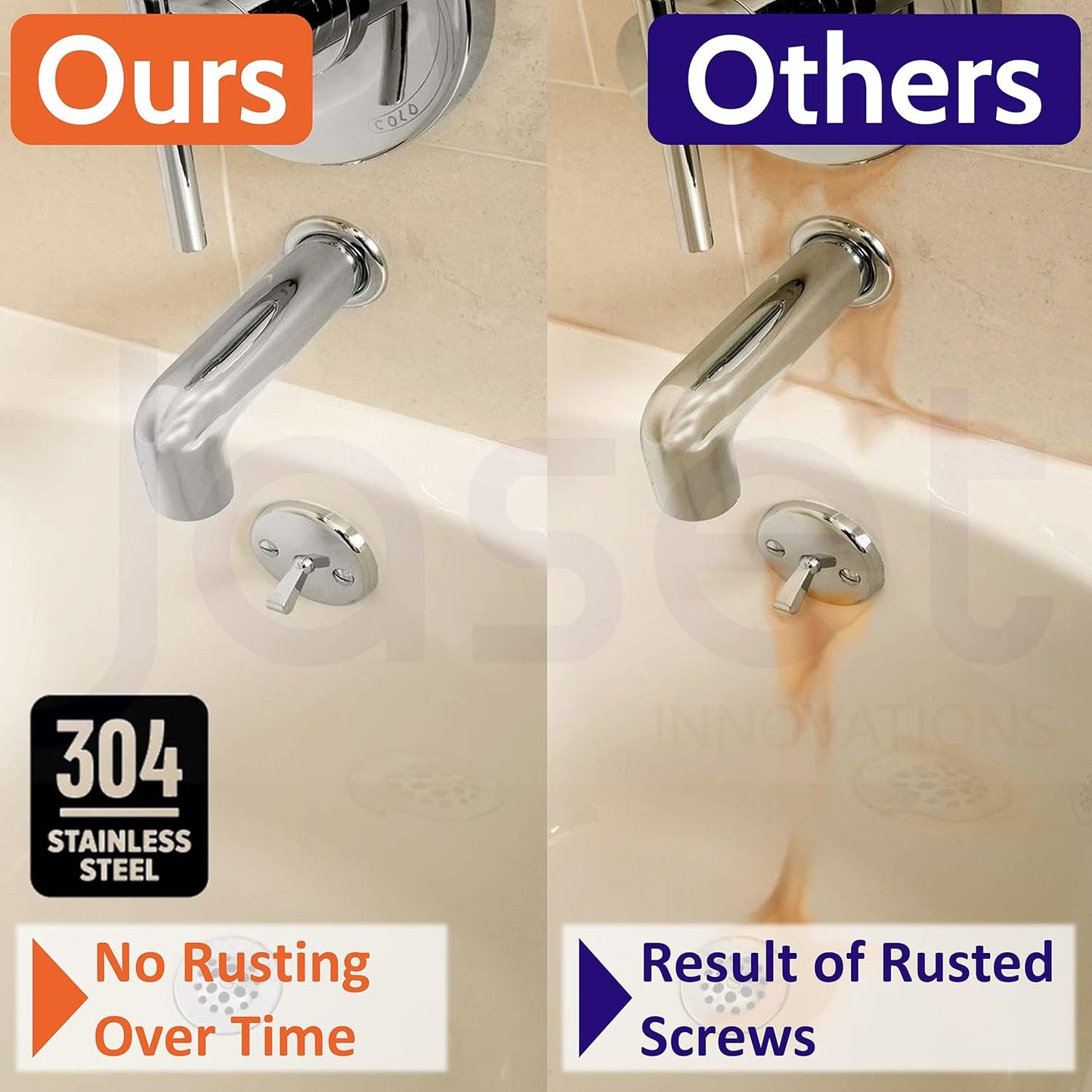 Nylon Wall Plugs/Gitti & CSK Stainless Steel Screws (304 grade) - 120pcs