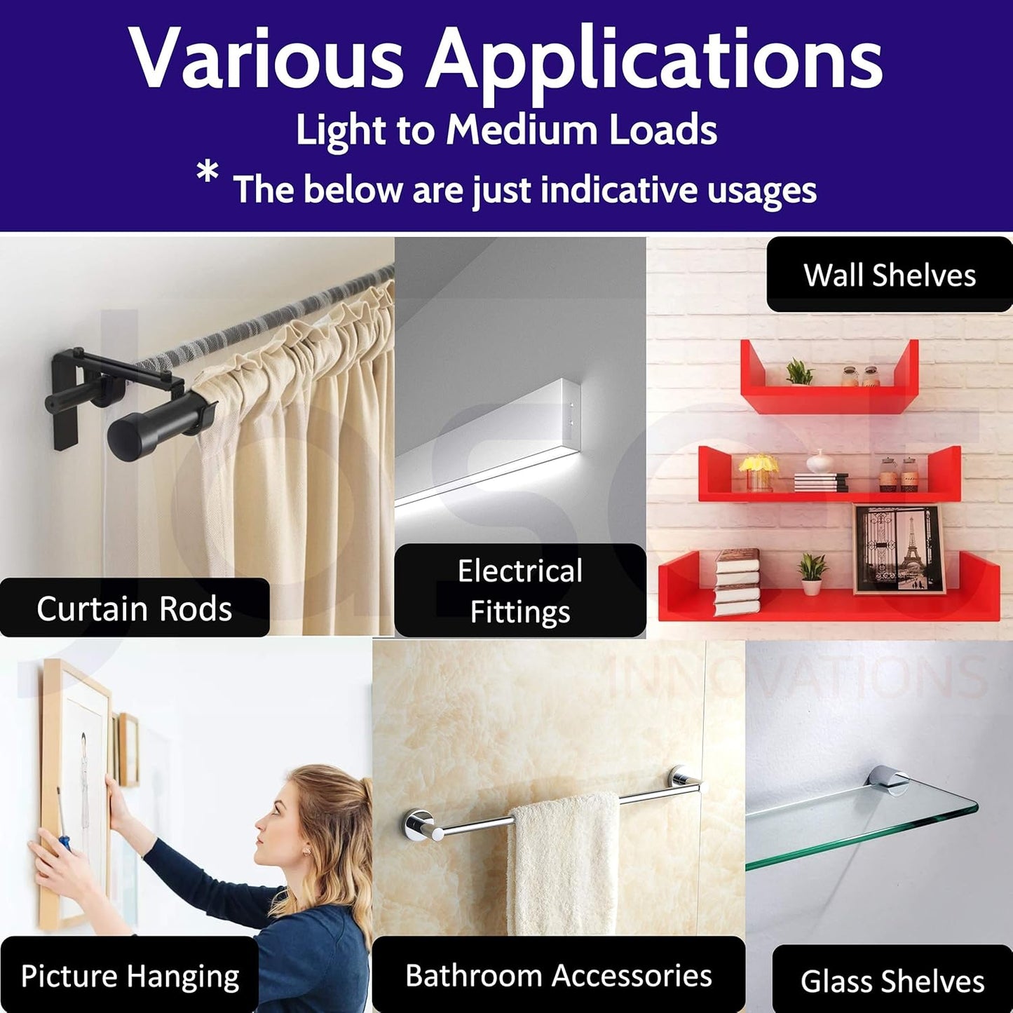 Nylon Wall Plugs/Gitti and CSK Screws (202 Grade)- 100pcs