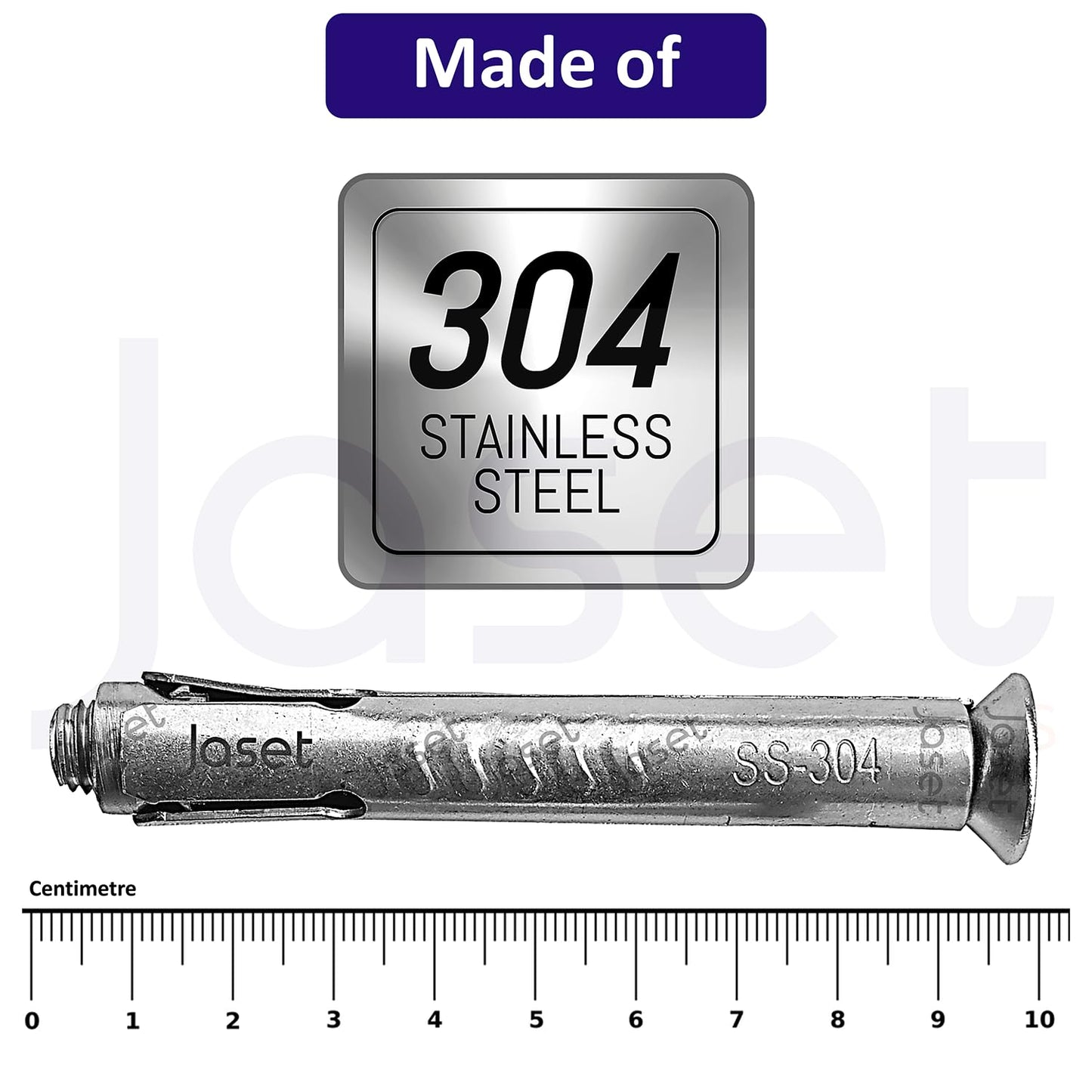 Stainless Steel Anchor Fasteners - 304 Grade Allen CSK (Counter Sunk ...