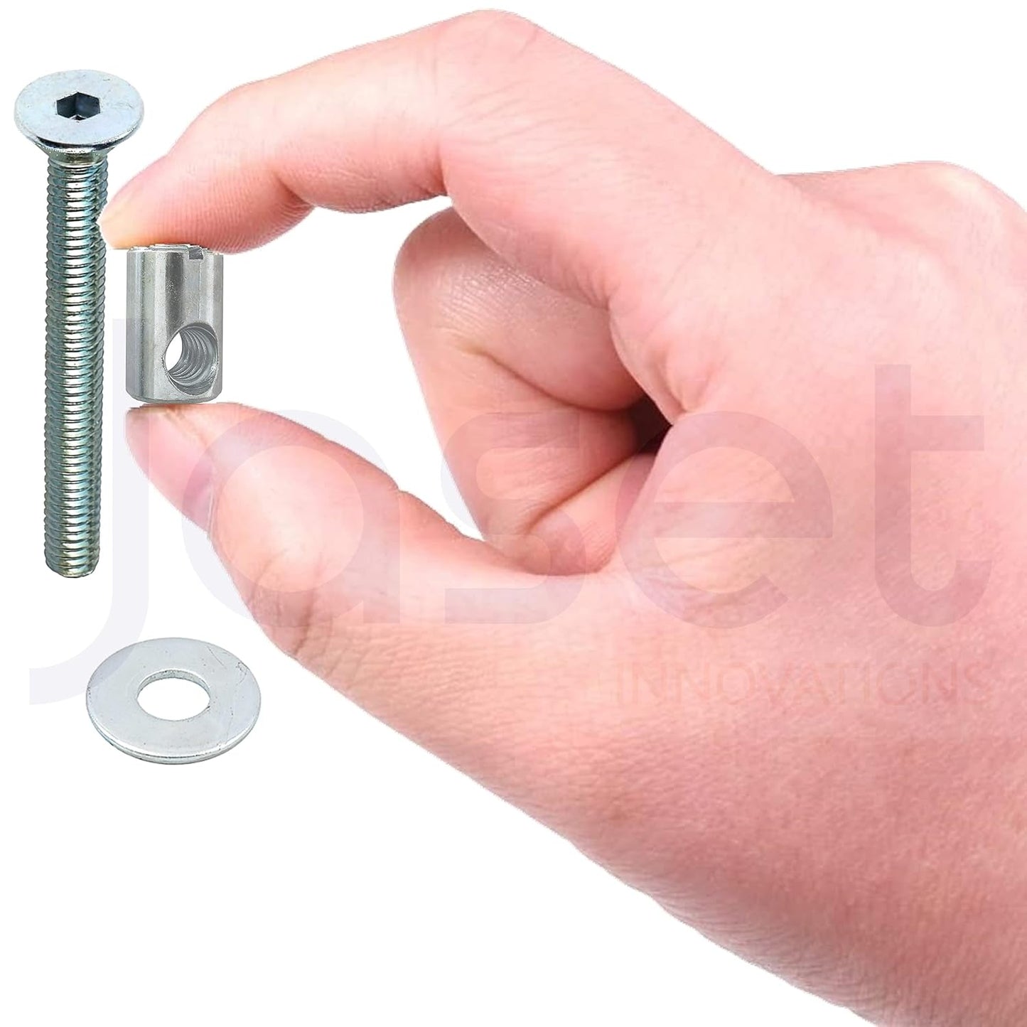 Barrel Nut/Dowel & Washer (50mm)- 30Pcs