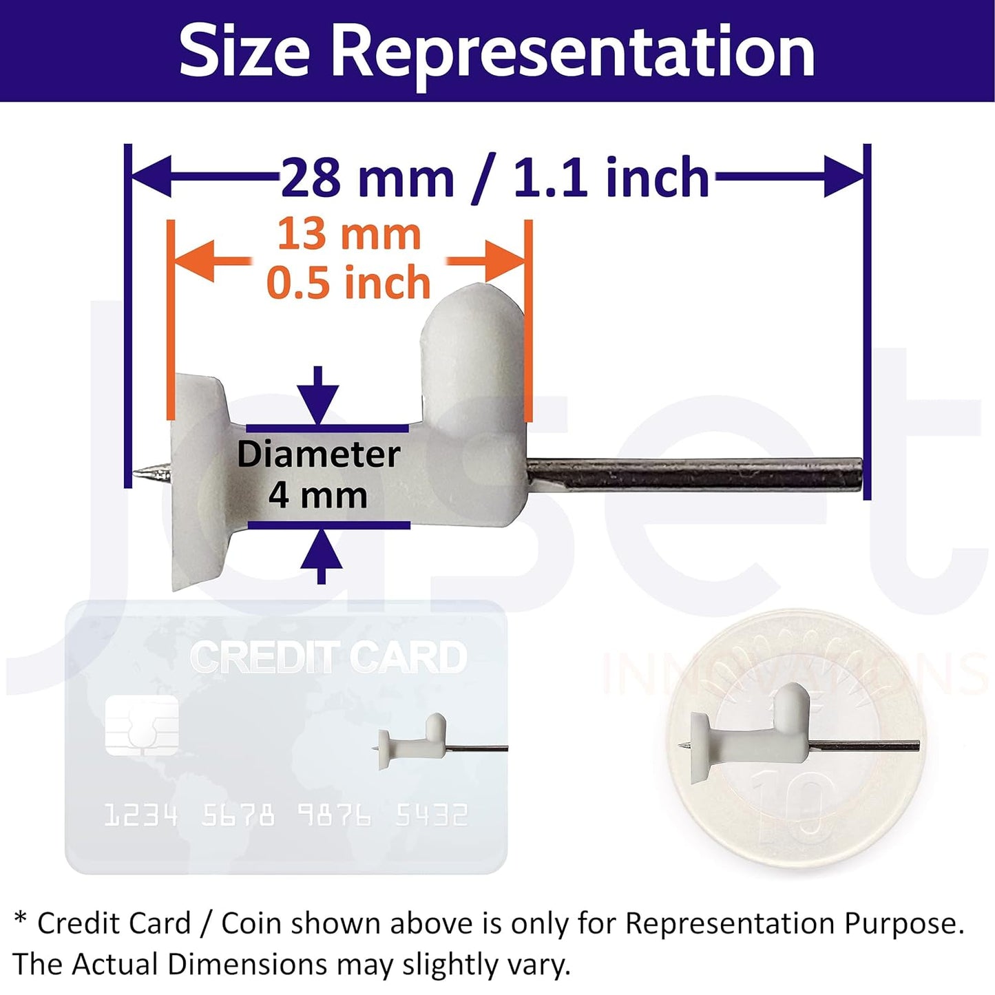 Wall Mounting Nails/Hooks (Regular-Small) - 100pcs