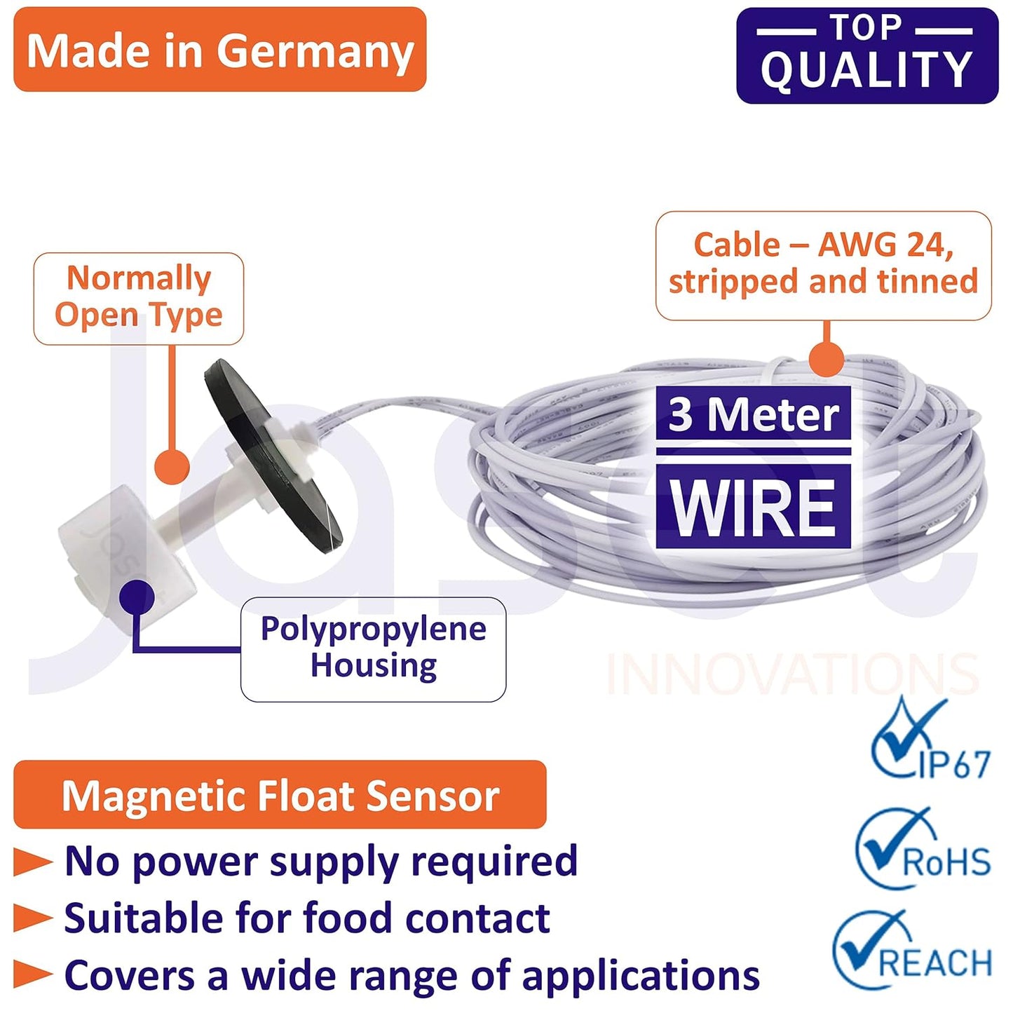 Magnetic Float Sensor Switch (Set of 2pcs)