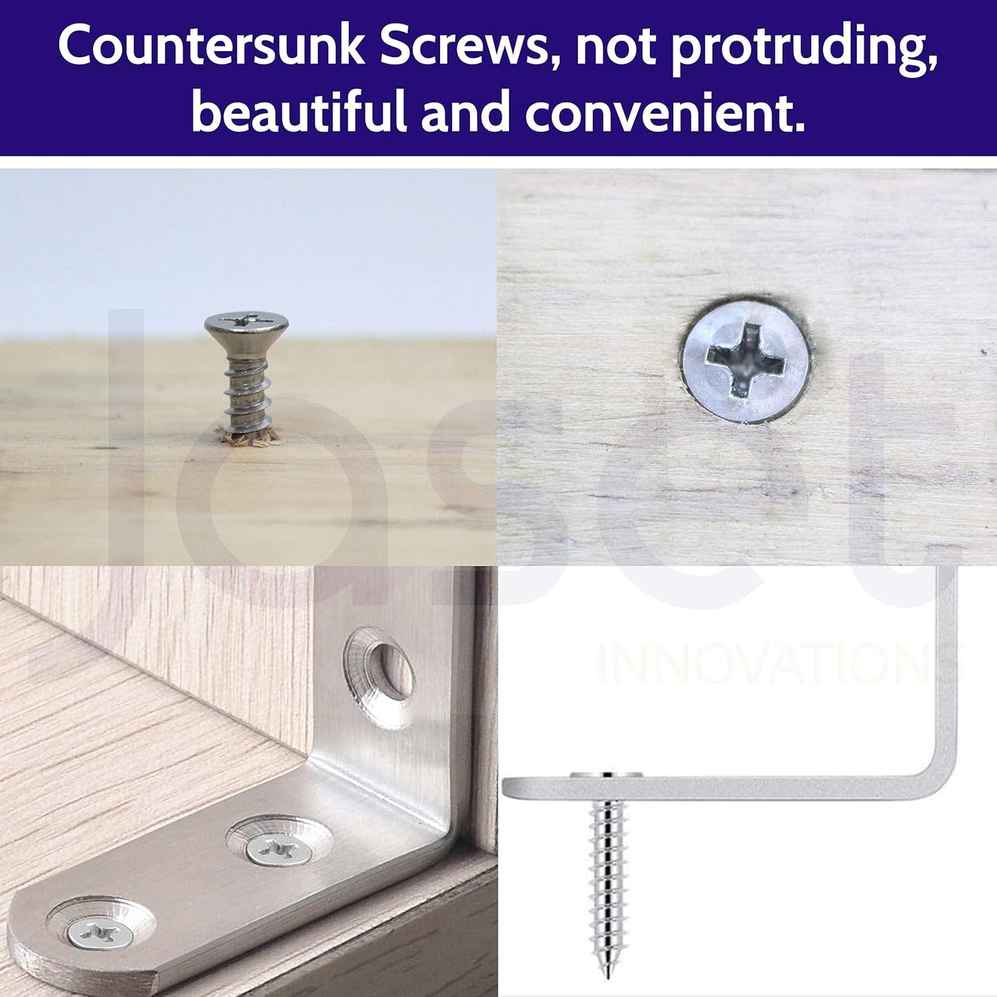 Sahmbi Innovations Stainless Steel Screw - 304 Grade Rust Proof - Counter Sunk Phillips Head (4.8 x 50mm) - 50 pieces