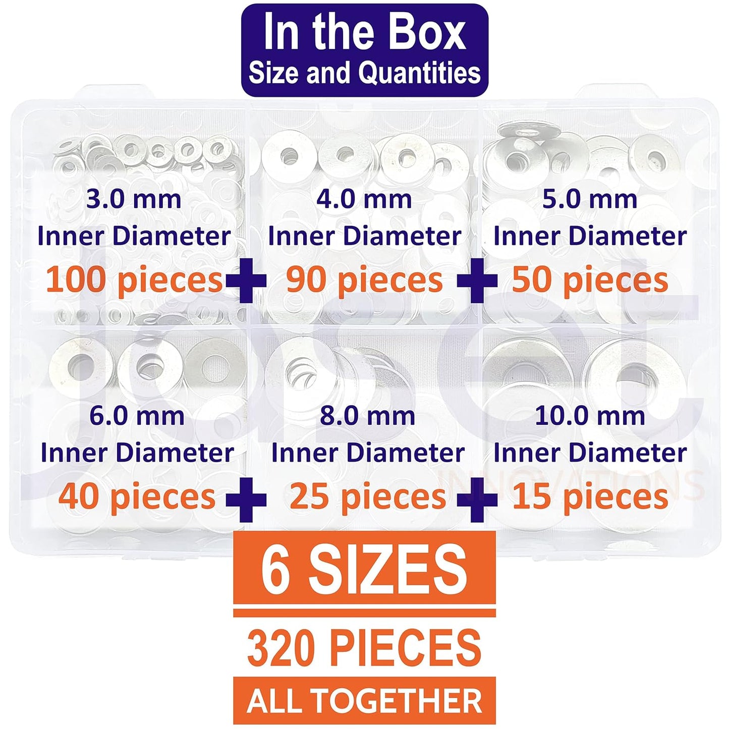 Flat Washers - 320pcs