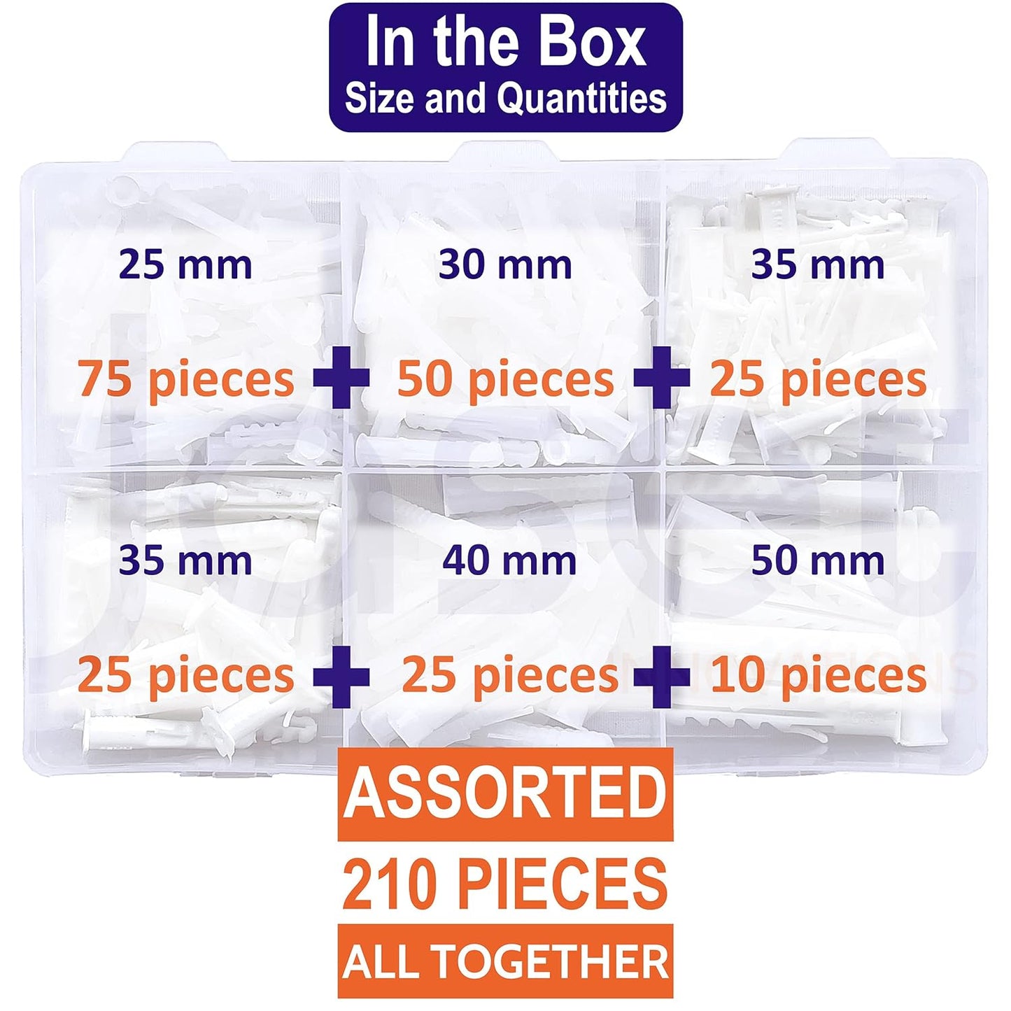 Wall Plugs/Gitti - 210pcs