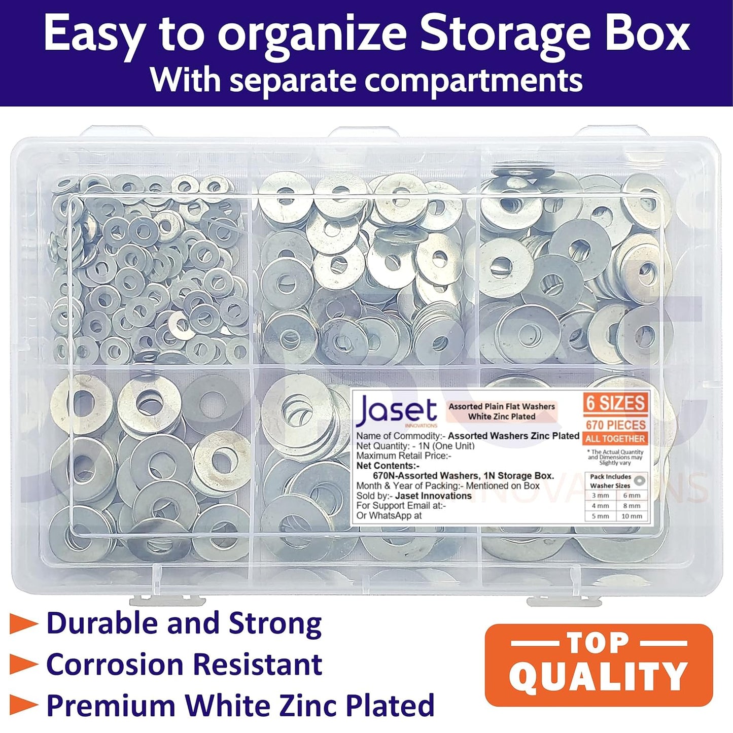 Flat Washers - 670pcs