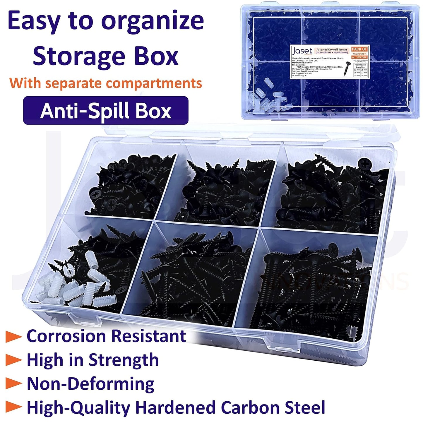 Dry Wall Gypsum Screw with Wood Dowel - 676pcs
